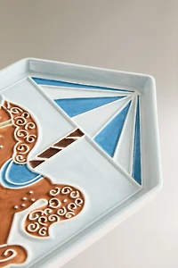 ASSIETTE ENFANT GRÈS CHEVAL NOËL