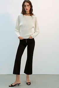 FLARE ZIP PANTS