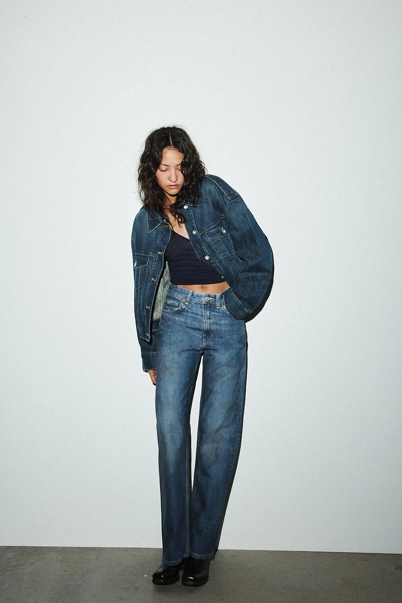 JEANS TRF WIDE LEG TAILLE HAUTE FULL LENGTH