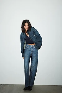 JEANS TRF WIDE LEG TAILLE HAUTE FULL LENGTH