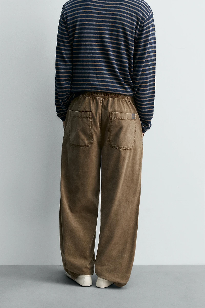 WASHED TEXTURED PANTS