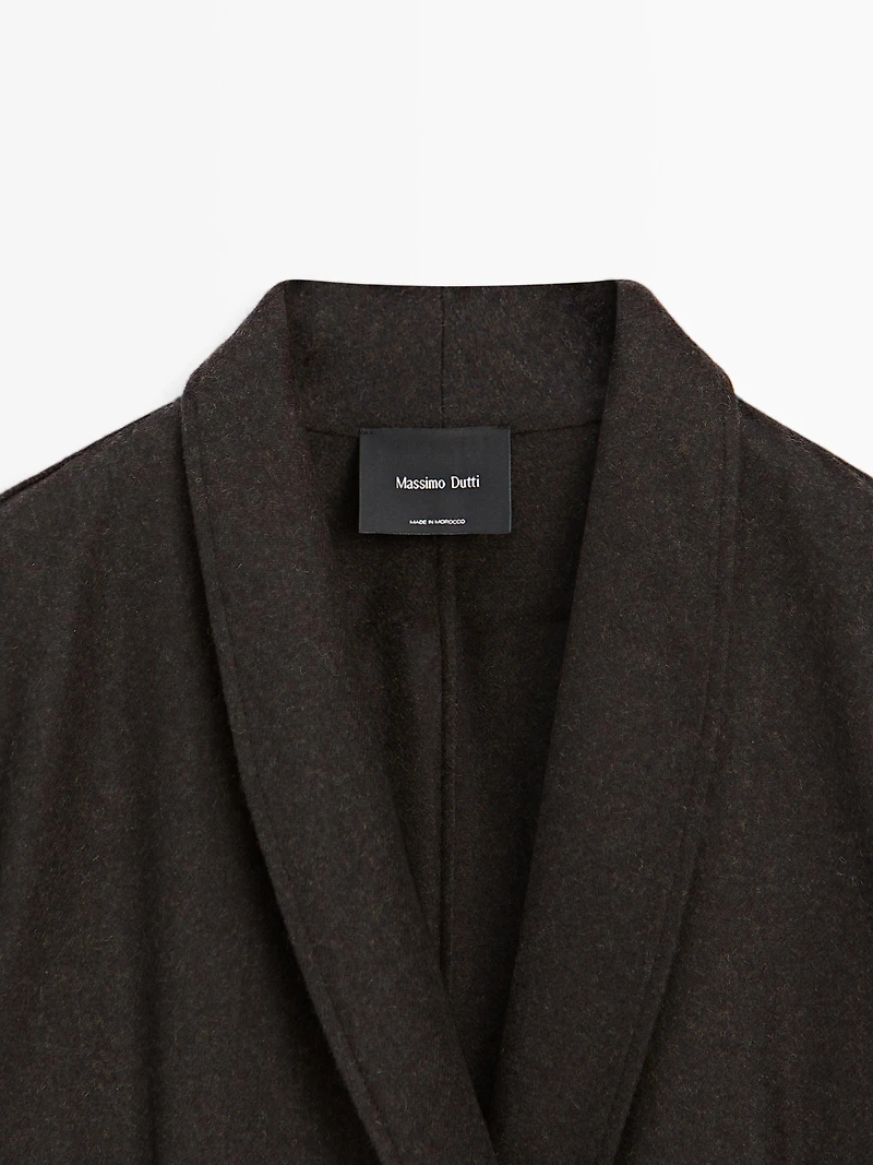 Wool blend double-breasted blazer