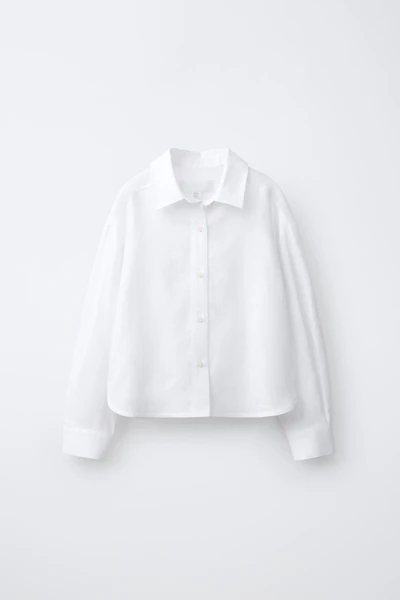 CHEMISE UNIE AVEC LIN