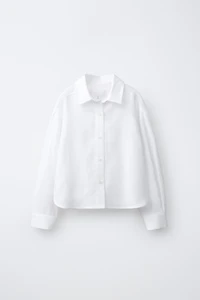 PLAIN LINEN BLEND SHIRT