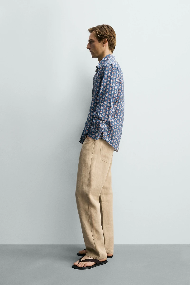 FLUID FLORAL PRINT SHIRT