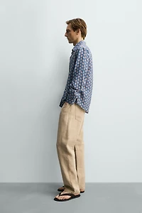 FLUID FLORAL PRINT SHIRT