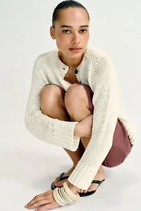BUTTON KNIT JUMPER