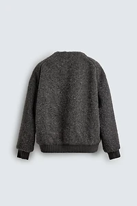 TEXTURED POCKET CARDIGAN
