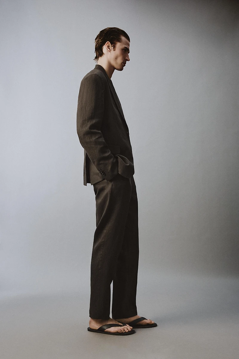 100% LINEN SUIT JACKET