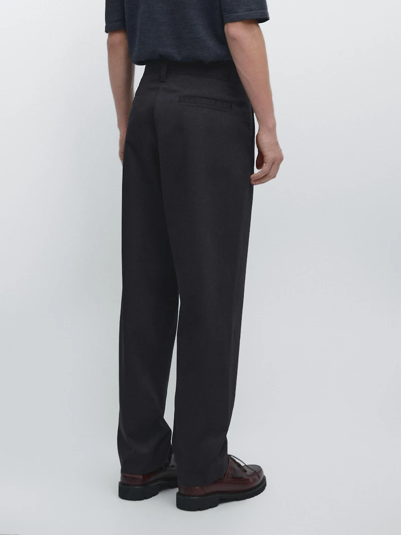 Pantalon relaxed fit en coton