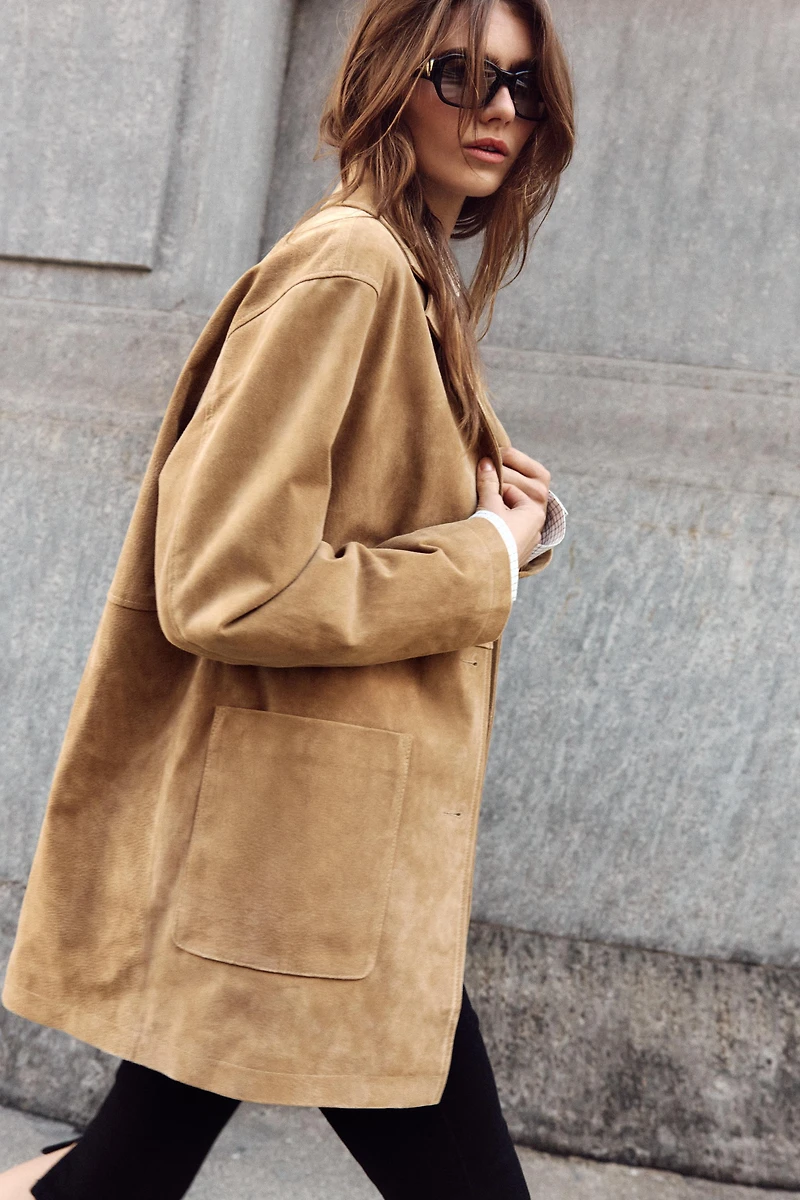 100% SUEDE LEATHER JACKET