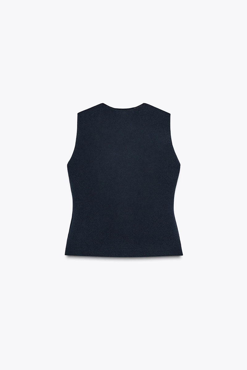 SMOOTH KNIT VEST TOP