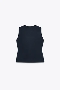 SMOOTH KNIT VEST TOP