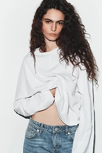 T-SHIRT À MANCHES LONGUES COUTURE