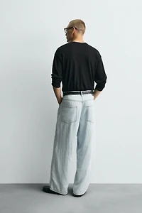 LIGHTWEIGHT LOOSE WIDE FIT JEANS
