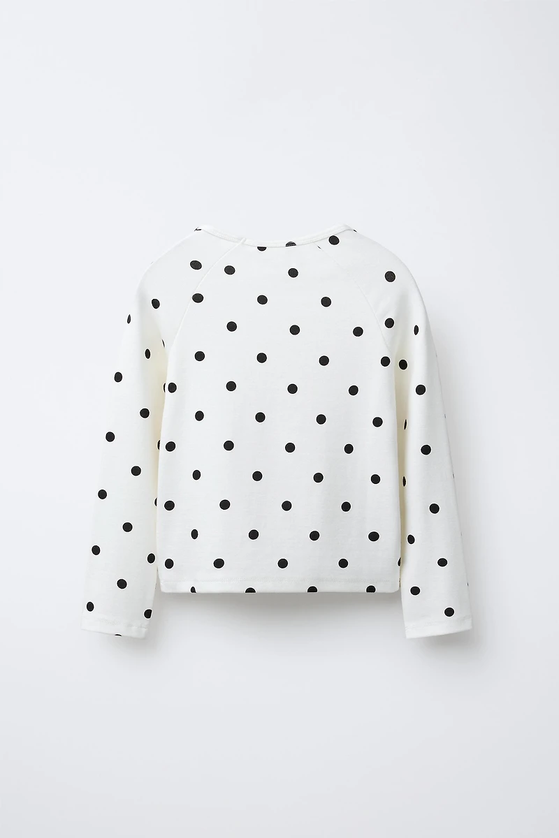 POLKA DOT T-SHIRT WITH MODAL
