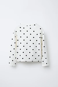 POLKA DOT T-SHIRT WITH MODAL