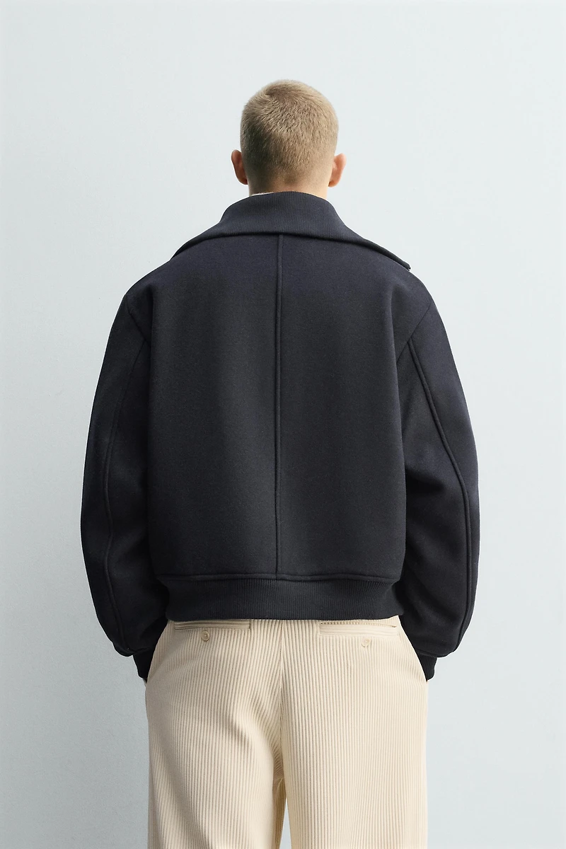 RIB COLLAR PADDED JACKET