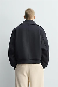 RIB COLLAR PADDED JACKET