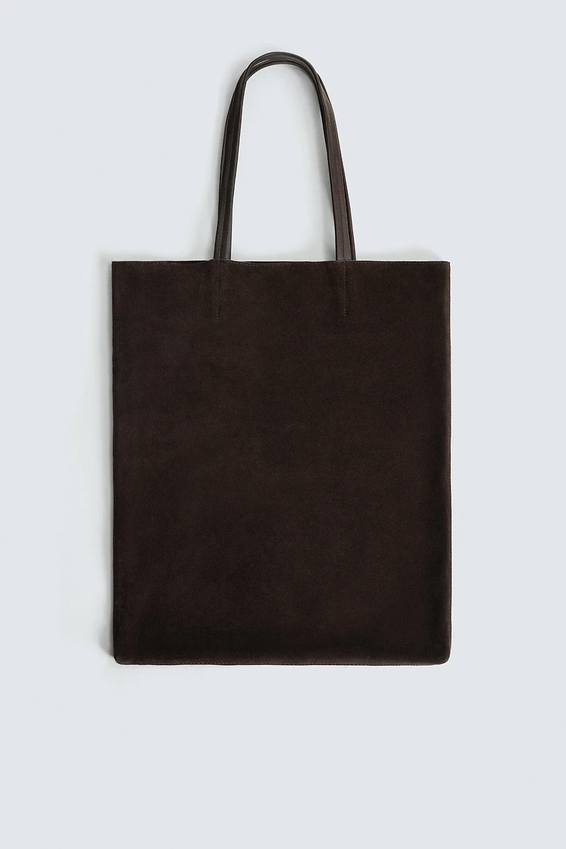LEATHER SHOPPER BAG
