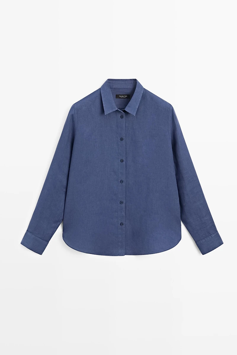 Flowing 100% linen shirt