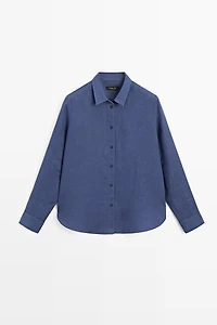 Flowing 100% linen shirt