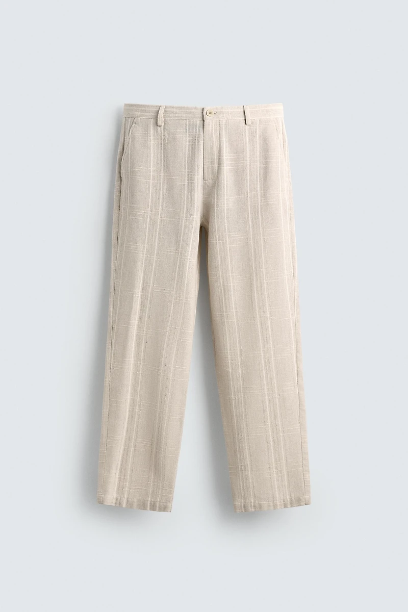 REGULAR FIT STRIPED PANTS