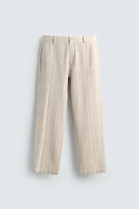 REGULAR FIT STRIPED PANTS