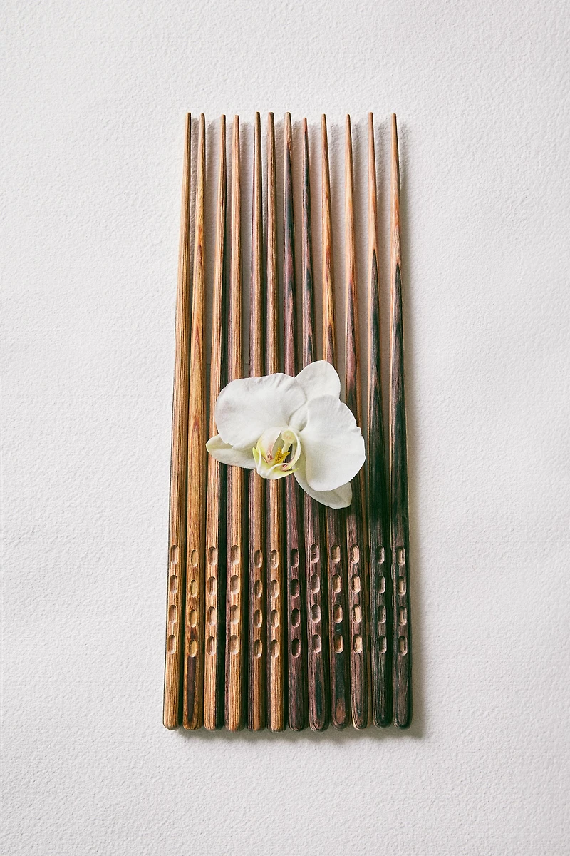 SET OF WOODEN FIR CHOPSTICKS (SET OF 8)
