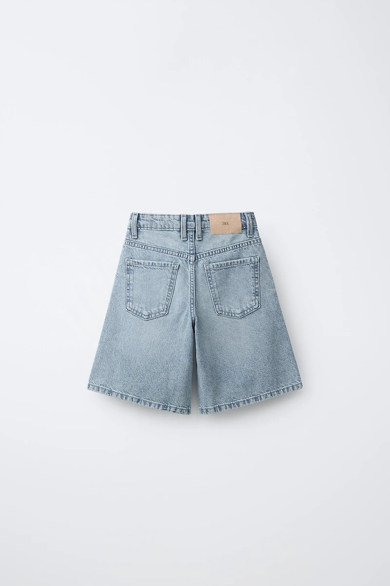 LONG DENIM SHORTS