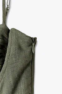 LINEN BOW STRAP JUMPSUIT