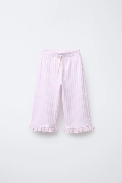PANTALON JACQUARD BRODÉ SUISSE