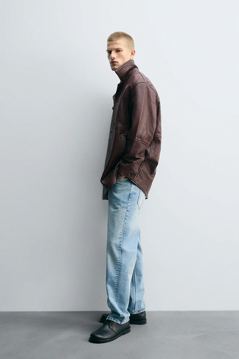 TEXTURED LEATHER JACKET