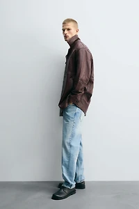 TEXTURED LEATHER JACKET