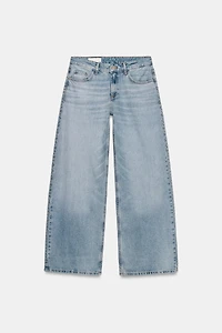 TRF HIGH WAIST EXTRA WIDE LEG STUD JEANS