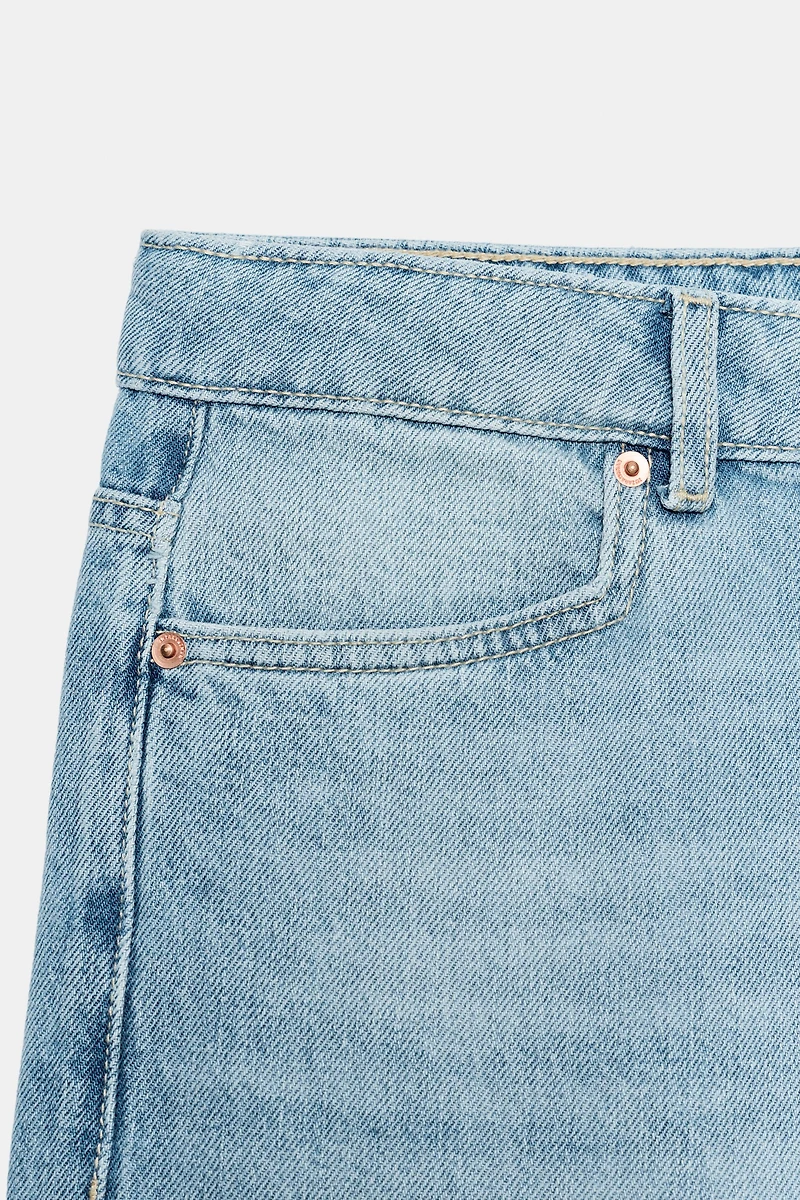 BERMUDA EN JEAN TAILLE MOYENNE ZW COLLECTION