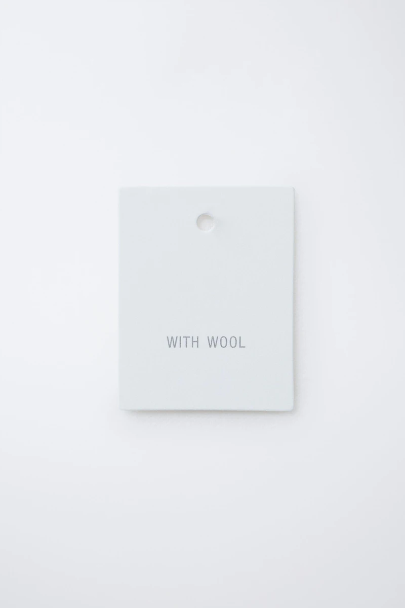 BUTTONED WOOL BLEND CARDIGAN