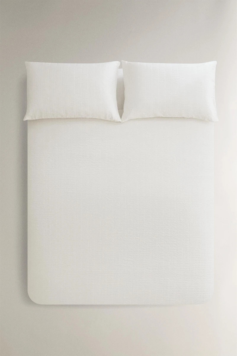 HOUSSE DE COUETTE COTON TEXTURÉ