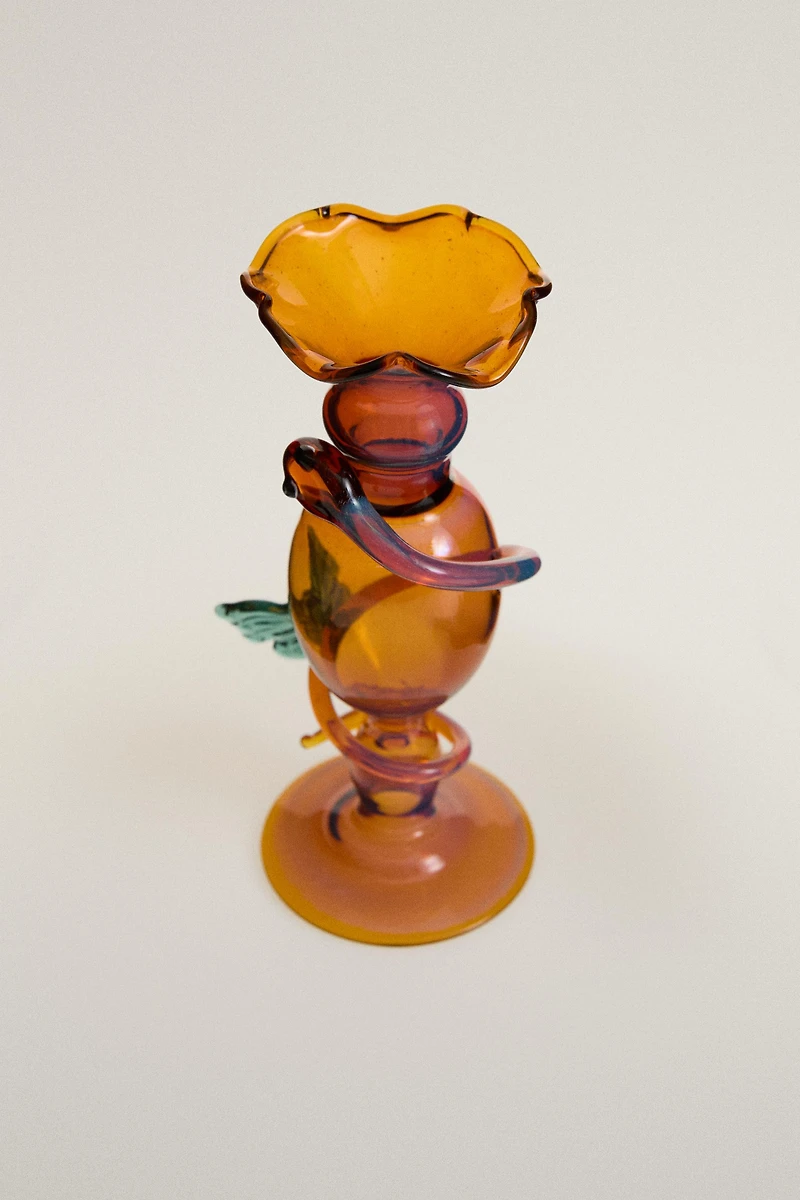 BOROSILICATE BUTTERFLY CANDLESTICK | MARISA BERENSON