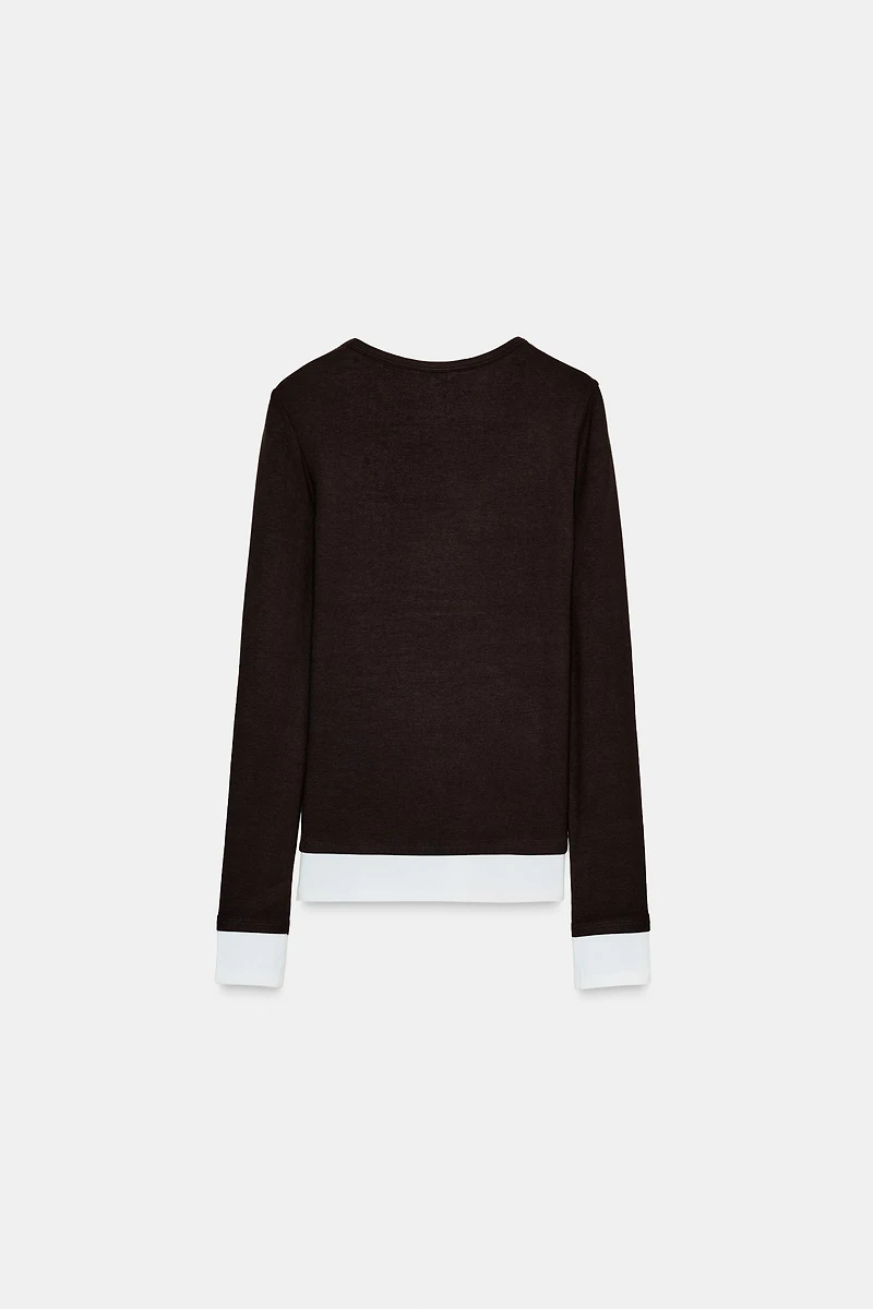 DOUBLE CONTRAST T-SHIRT