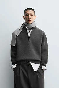 QUARTER-ZIP JUMPER