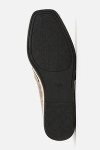 LEATHER ESPADRILLE