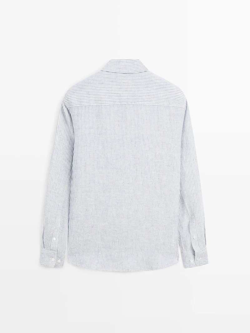 Striped linen shirt
