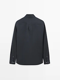 Cotton shirt with pockets