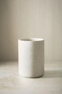 WHITE MARBLE TOOTHBRUSH HOLDER