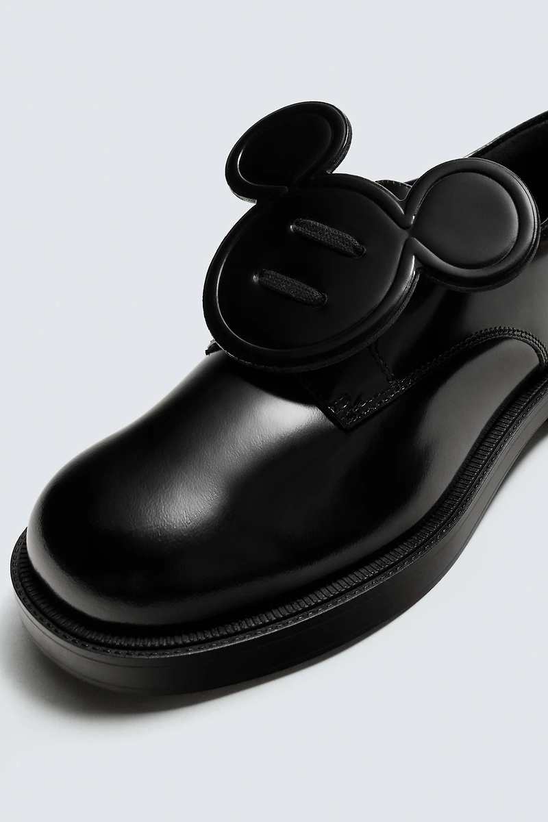 LEATHER LACE-UP MOCCASINS HARRY LAMBERT FOR ZARA x DISNEY