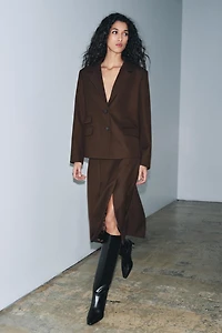 ZW COLLECTION BOX PLEAT SKIRT