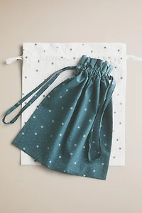 KIDS' COTTON LEAF CLOTHING BAG