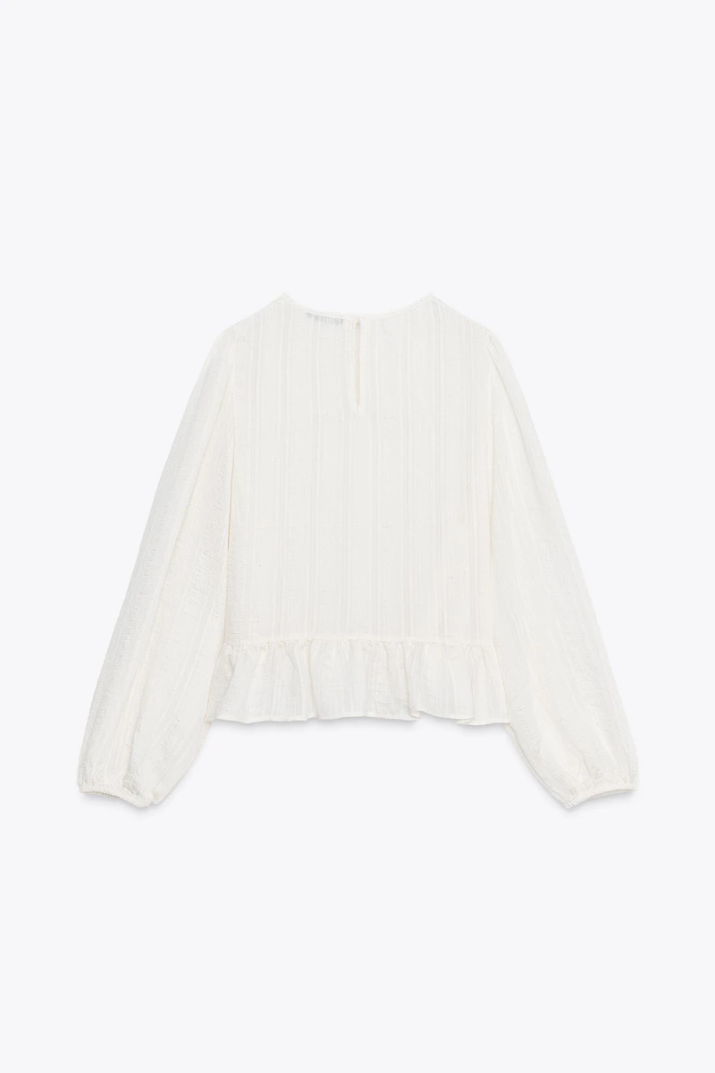 ROMANTIC LACE TRIM BLOUSE