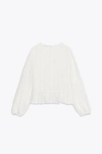 ROMANTIC LACE TRIM BLOUSE